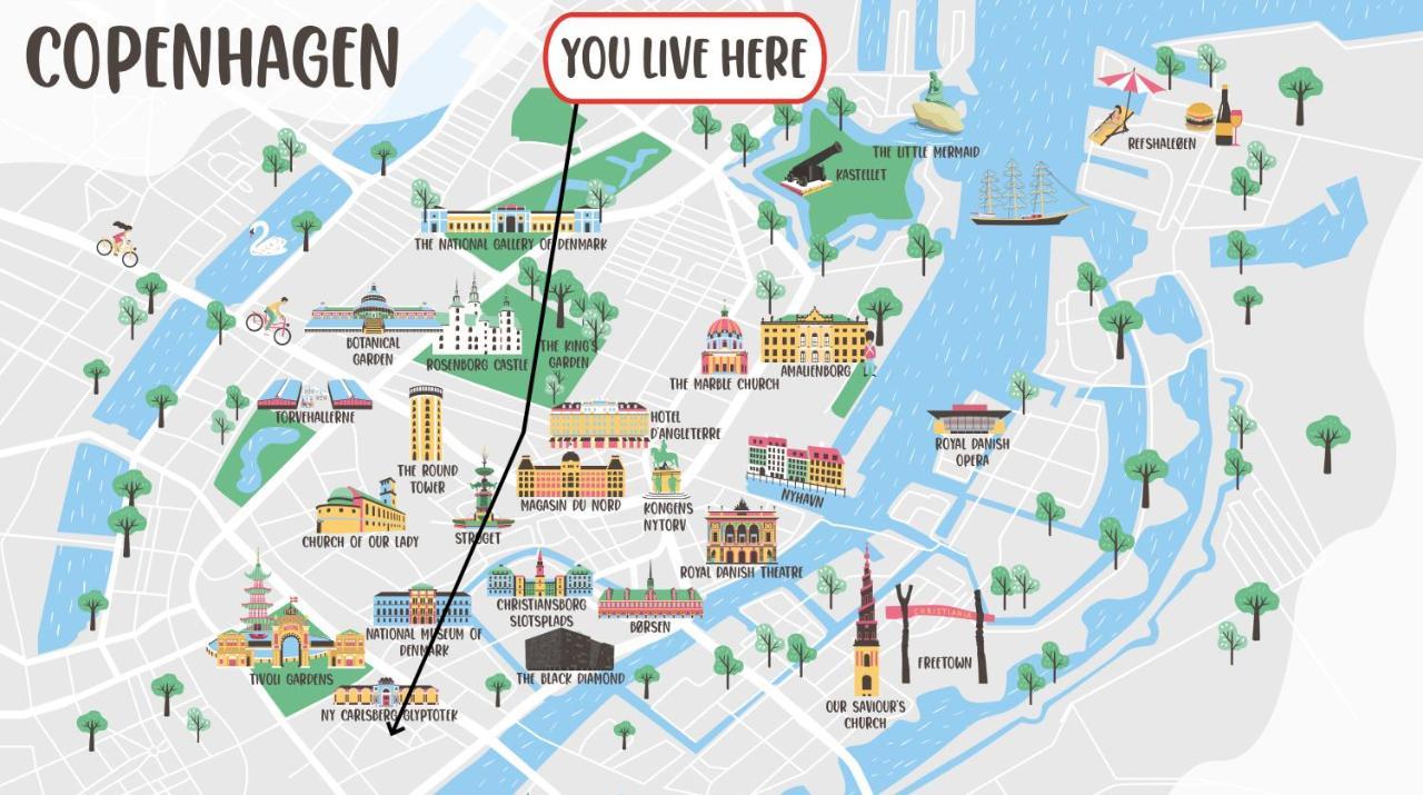 Xl Exclusive Penthouse By Copenhagen City & Tivoli מראה חיצוני תמונה